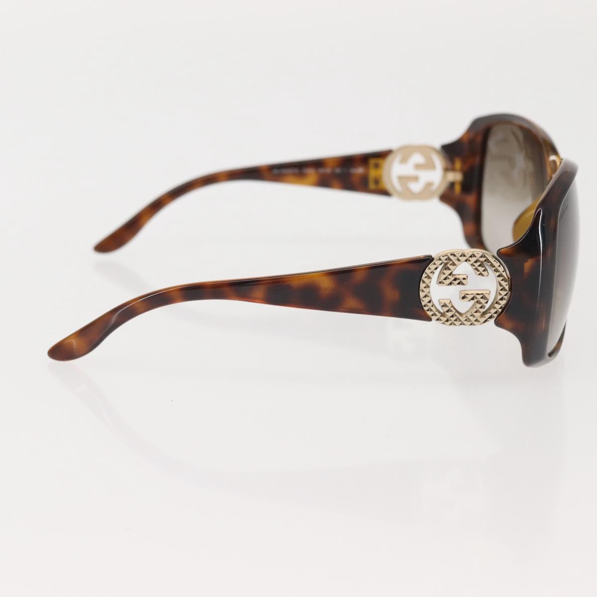 GUCCI Sunglasses Plastic Brown Auth 143270