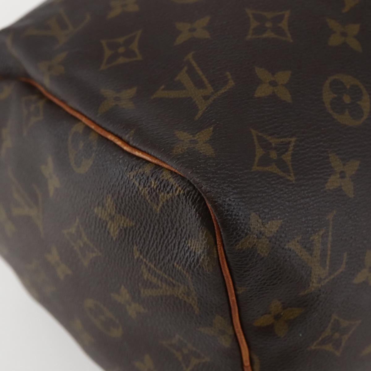 LOUIS VUITTON Monogram Speedy 30 Hand Bag M41526 LV Auth 143280