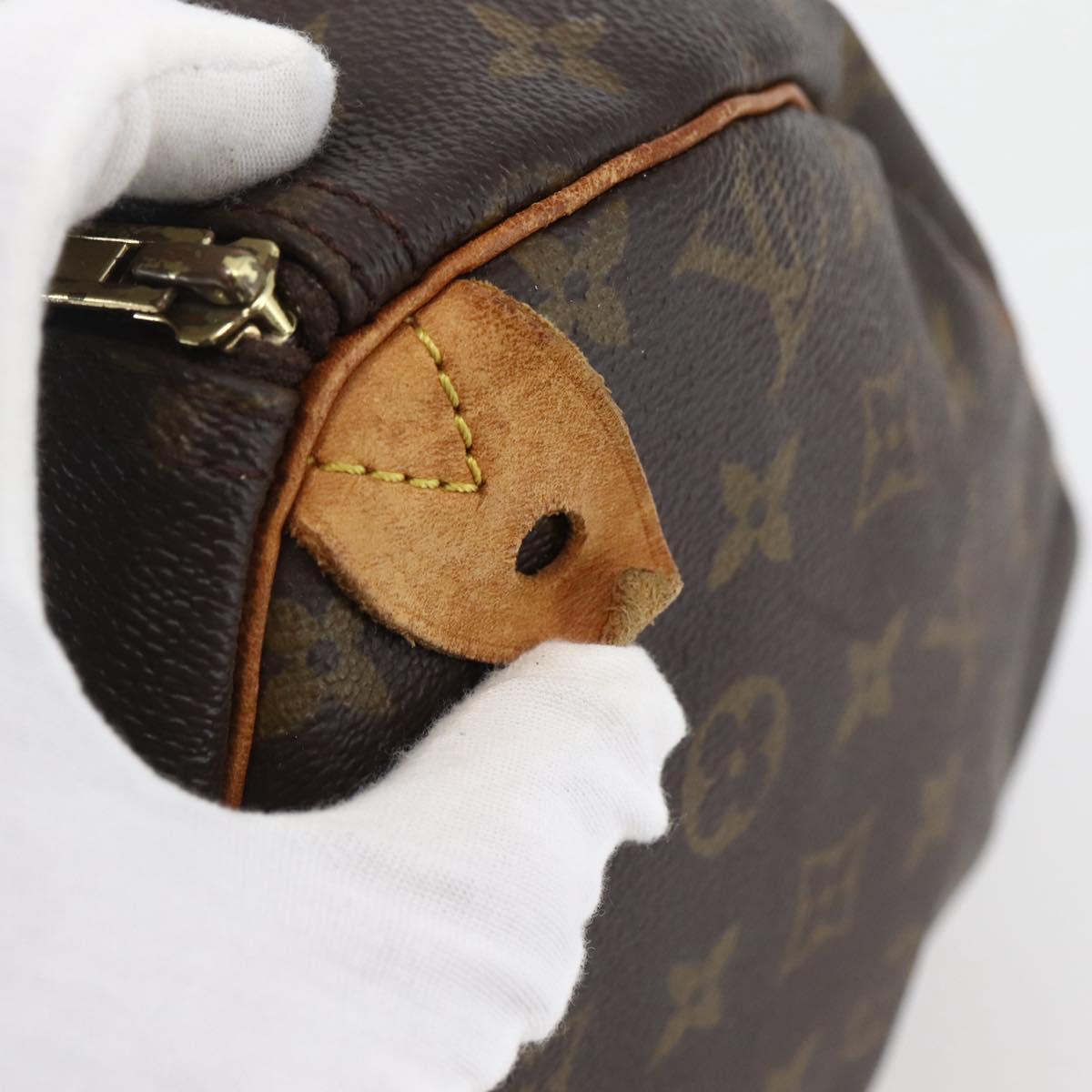 LOUIS VUITTON Monogram Speedy 30 Hand Bag M41526 LV Auth 143280