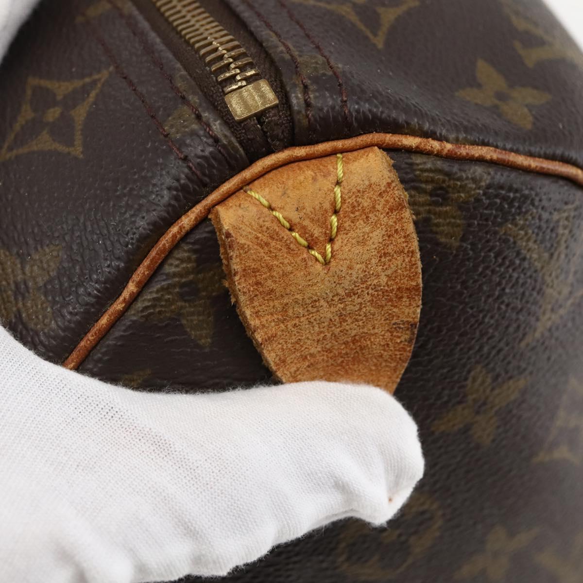 LOUIS VUITTON Monogram Speedy 30 Hand Bag M41526 LV Auth 143280