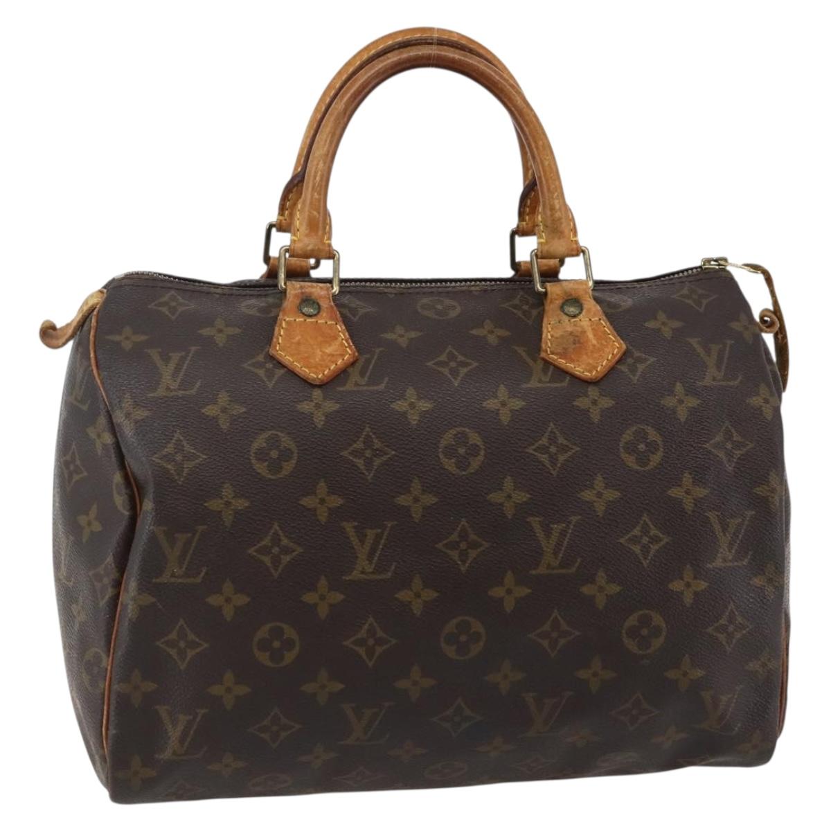 LOUIS VUITTON Monogram Speedy 30 Hand Bag M41526 LV Auth 143280
