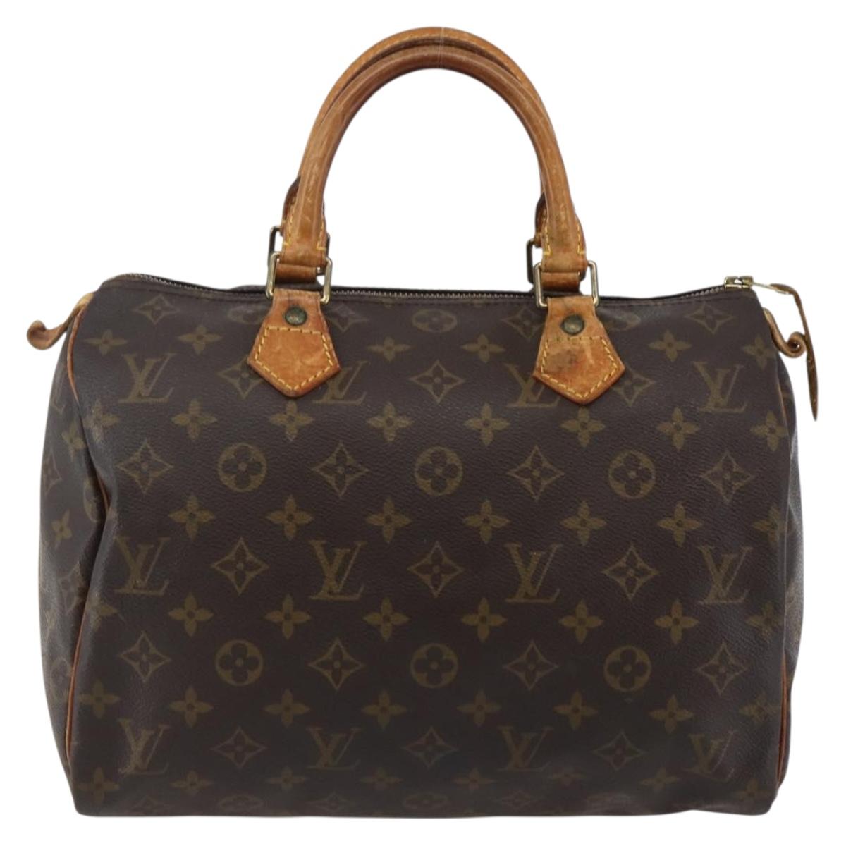 LOUIS VUITTON Monogram Speedy 30 Hand Bag M41526 LV Auth 143280