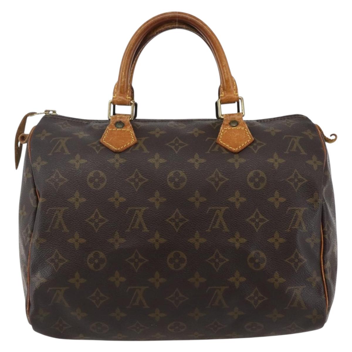 LOUIS VUITTON Monogram Speedy 30 Hand Bag M41526 LV Auth 143280