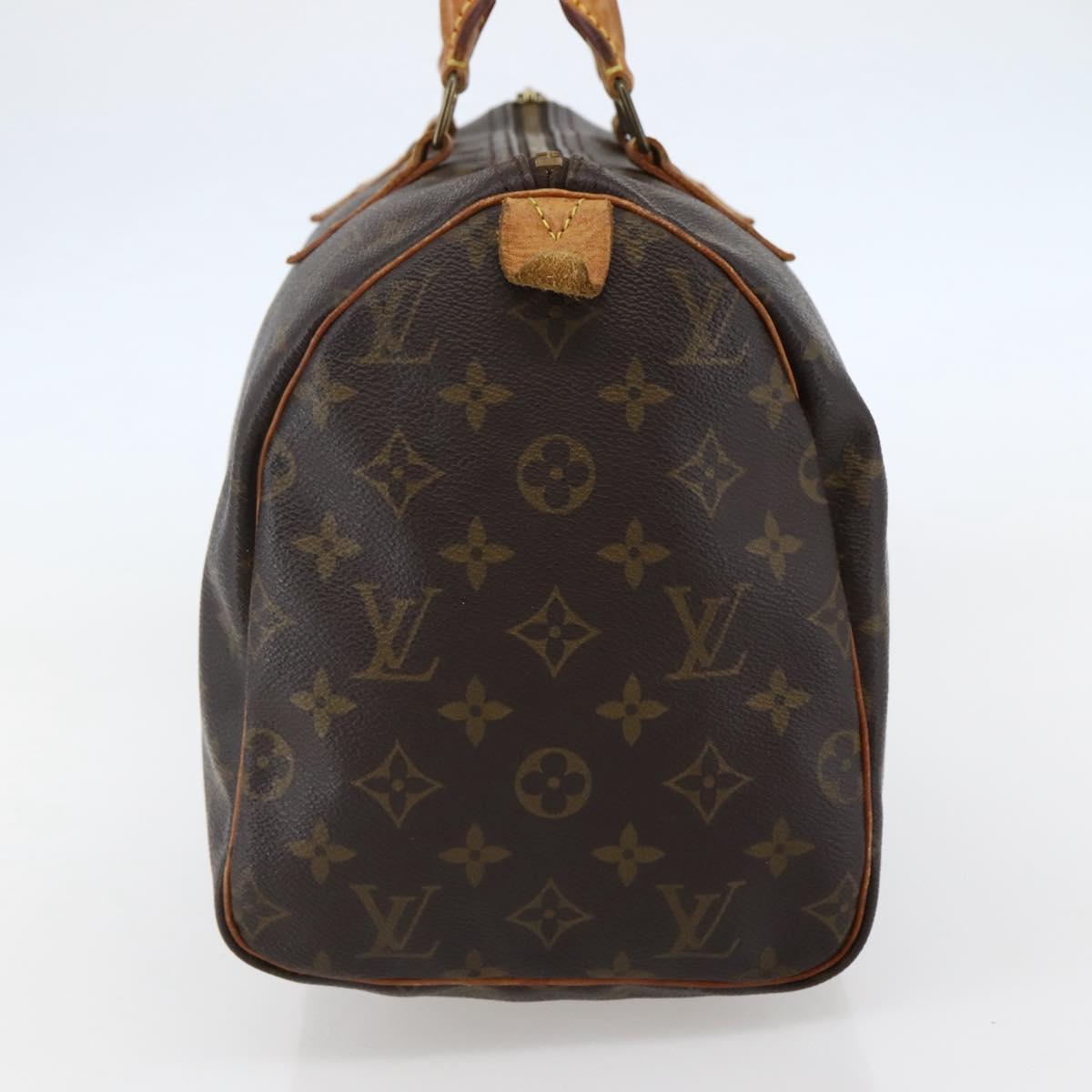 LOUIS VUITTON Monogram Speedy 30 Hand Bag M41526 LV Auth 143280