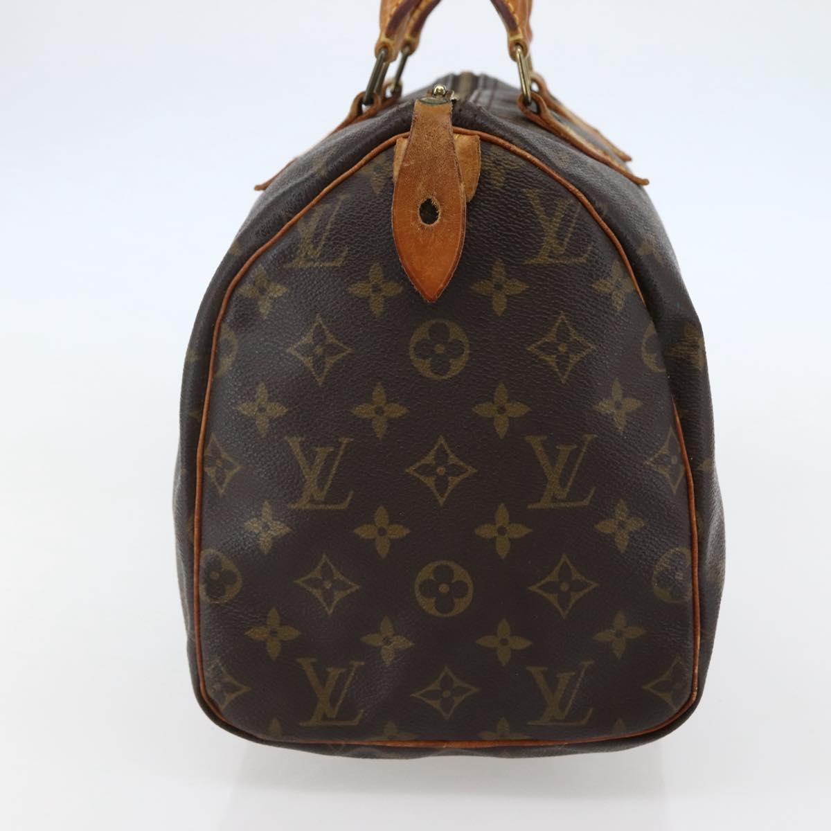 LOUIS VUITTON Monogram Speedy 30 Hand Bag M41526 LV Auth 143280