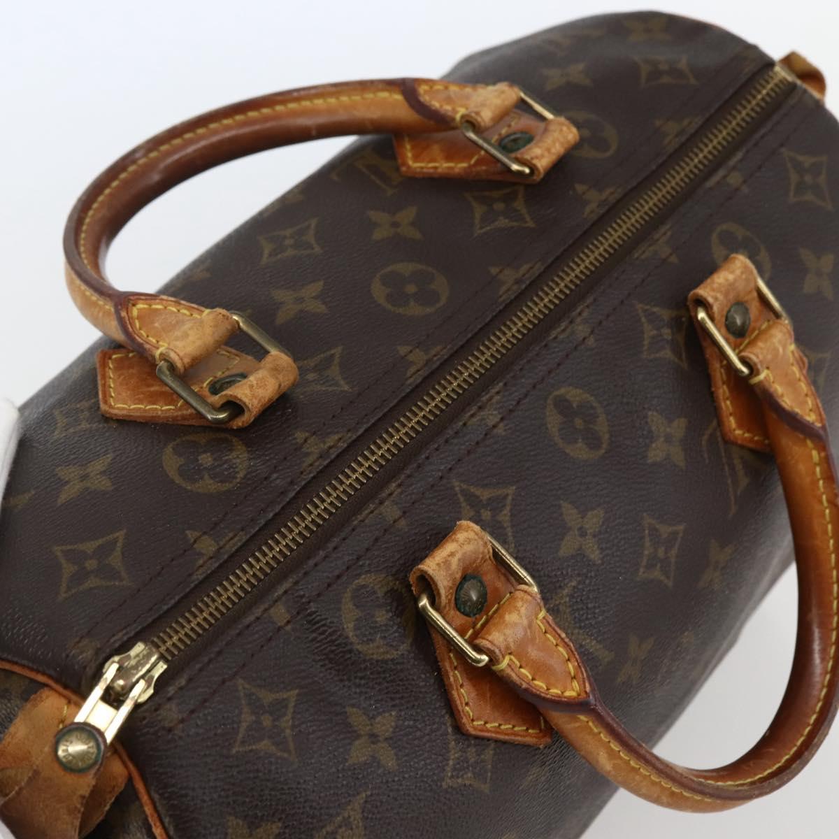 LOUIS VUITTON Monogram Speedy 30 Hand Bag M41526 LV Auth 143280