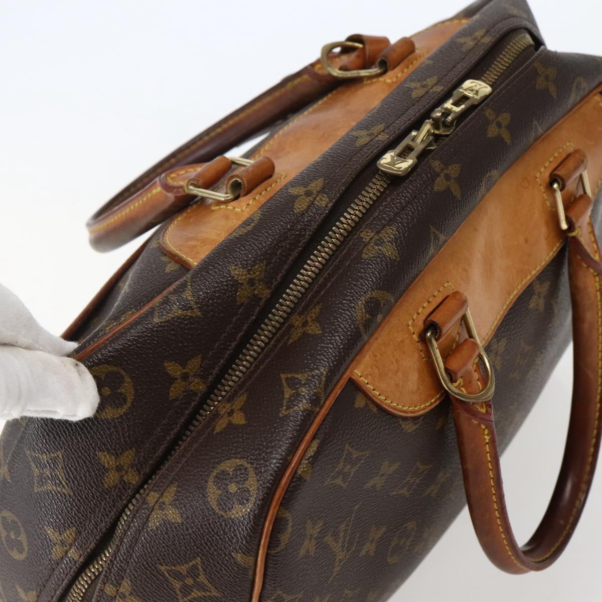 LOUIS VUITTON Monogram Deauville Hand Bag M47270 LV Auth 143288