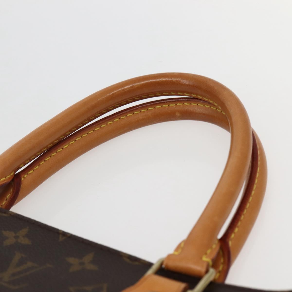 LOUIS VUITTON Monogram Sac Plat Hand Bag M51140 LV Auth 143293
