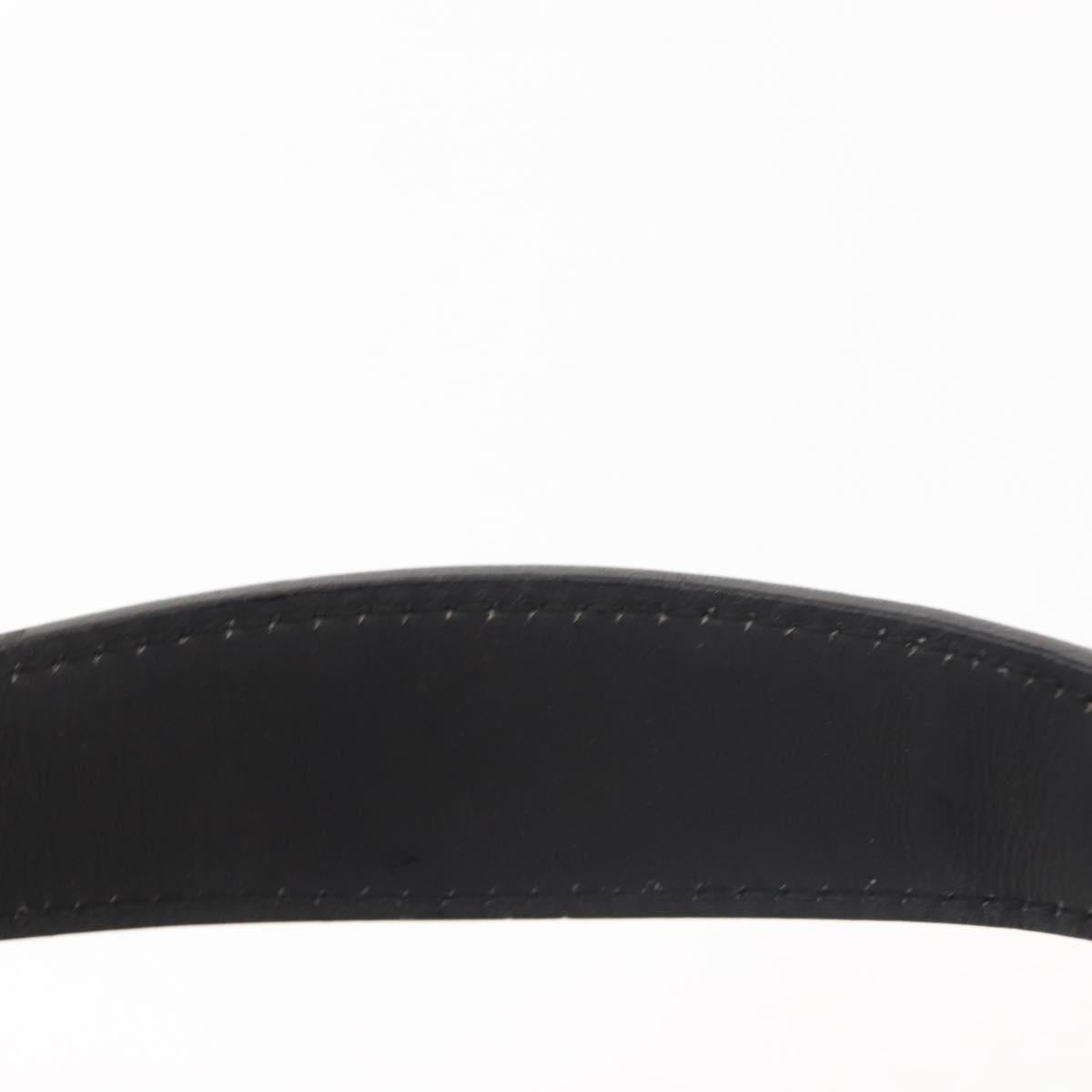 GUCCI Vanity Pouch Suede Black Gold 032 1705 0141 Auth 143303