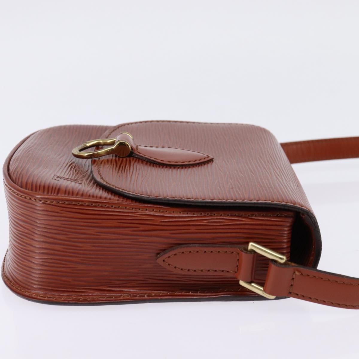 LOUIS VUITTON Epi Saint Cloud PM Shoulder Bag Brown M52213 LV Auth 143321