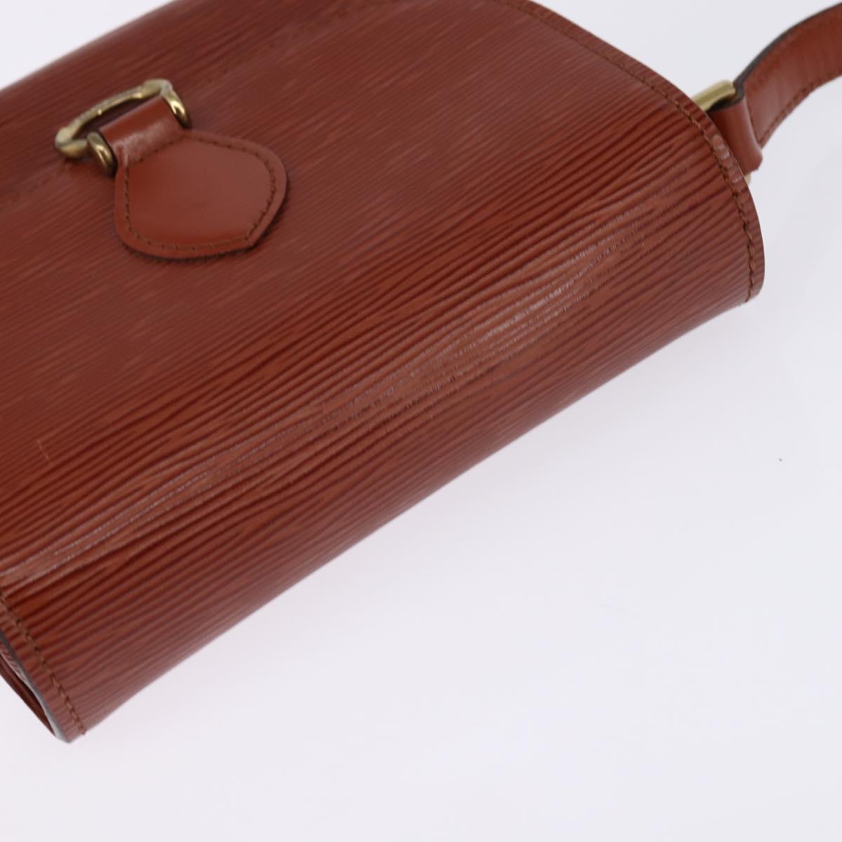 LOUIS VUITTON Epi Saint Cloud PM Shoulder Bag Brown M52213 LV Auth 143321