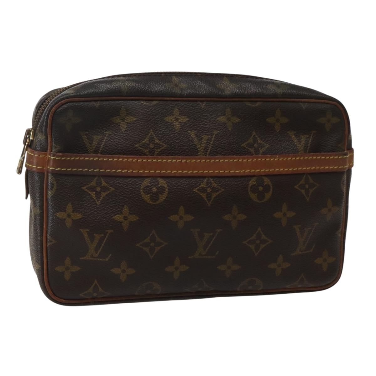 LOUIS VUITTON Monogram Compiegne 23 Clutch Bag M51847 LV Auth 143325