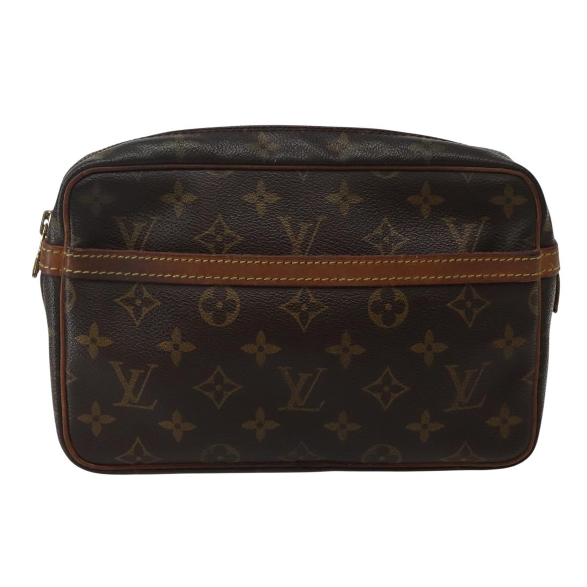 LOUIS VUITTON Monogram Compiegne 23 Clutch Bag M51847 LV Auth 143325
