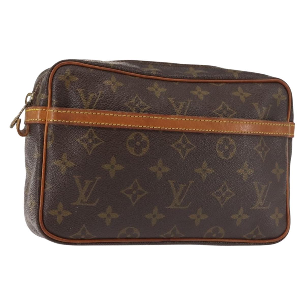 LOUIS VUITTON Monogram Compiegne 23 Clutch Bag M51847 LV Auth 143326
