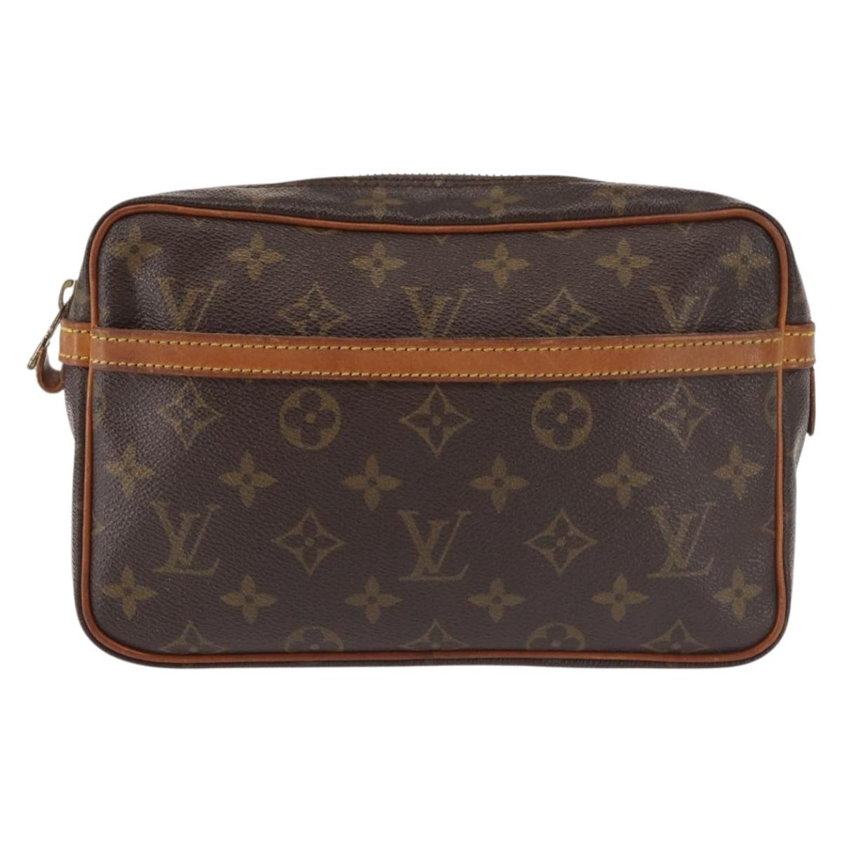 LOUIS VUITTON Monogram Compiegne 23 Clutch Bag M51847 LV Auth 143326