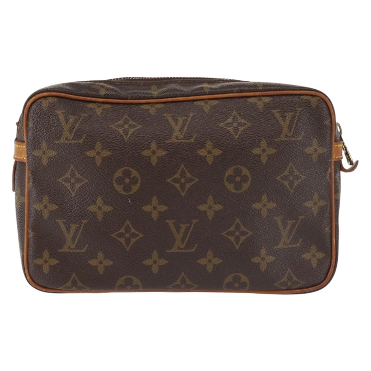 LOUIS VUITTON Monogram Compiegne 23 Clutch Bag M51847 LV Auth 143326