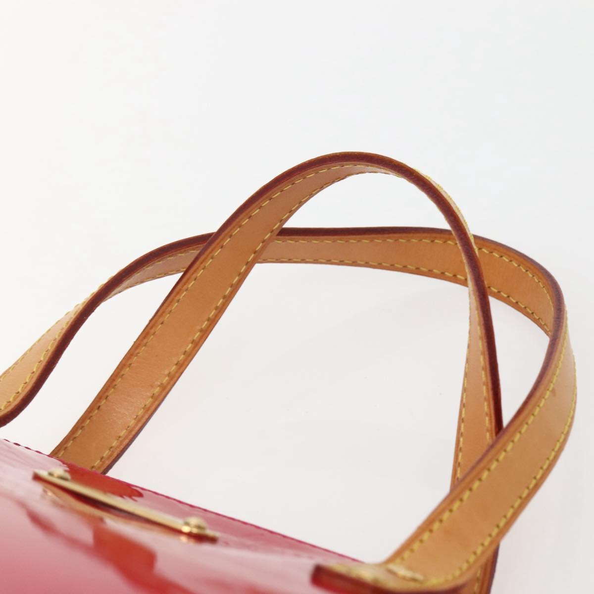 LOUIS VUITTON Monogram Vernis Bellevue PM Hand Bag Rose Pop M93669 Auth 143327