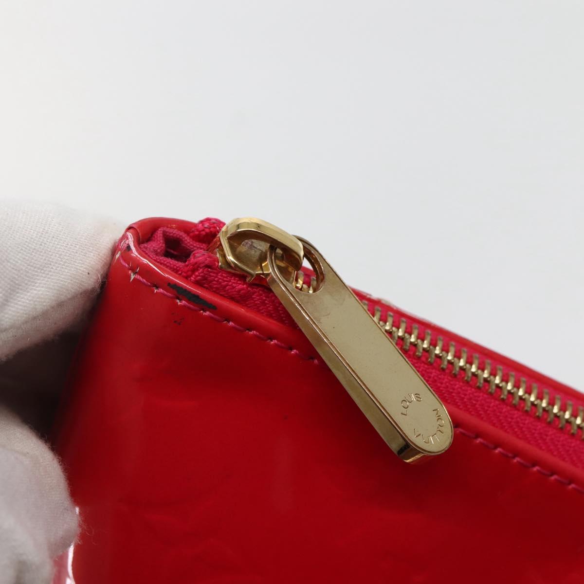 LOUIS VUITTON Monogram Vernis Bellevue PM Hand Bag Rose Pop M93669 Auth 143327