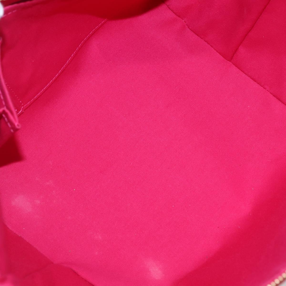 LOUIS VUITTON Monogram Vernis Bellevue PM Hand Bag Rose Pop M93669 Auth 143327