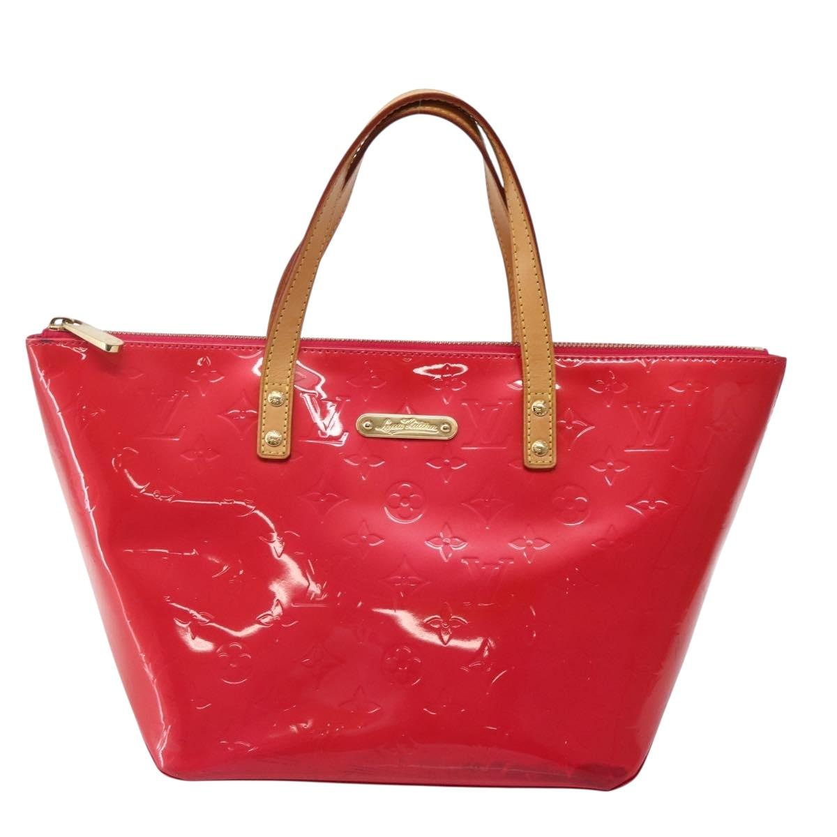 LOUIS VUITTON Monogram Vernis Bellevue PM Hand Bag Rose Pop M93669 Auth 143327