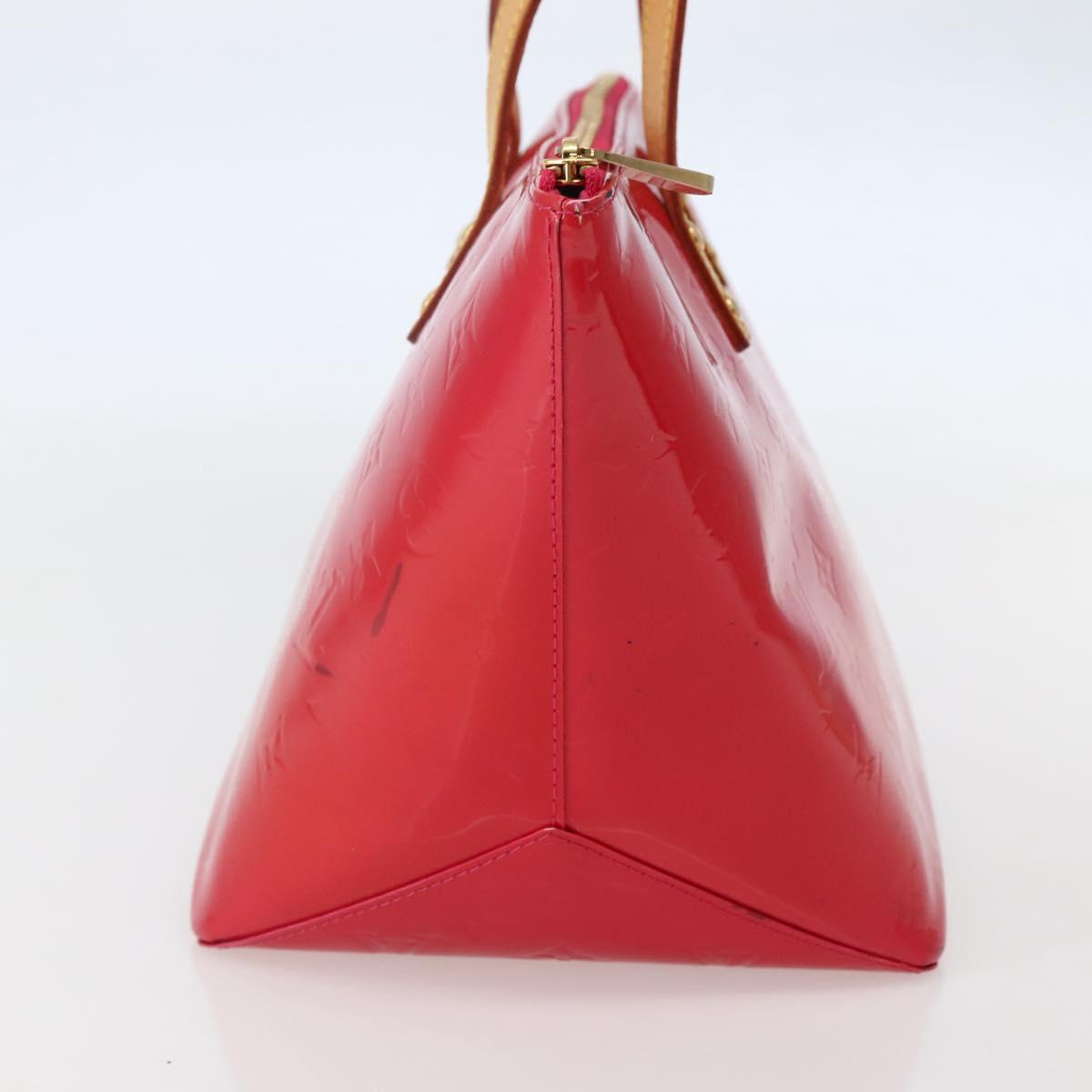 LOUIS VUITTON Monogram Vernis Bellevue PM Hand Bag Rose Pop M93669 Auth 143327