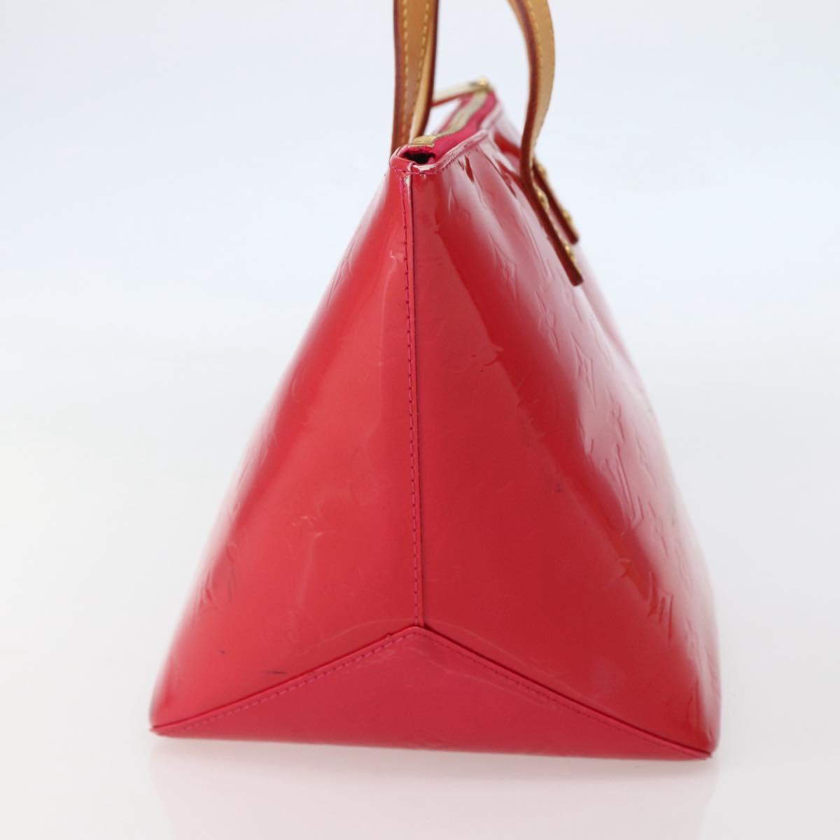 LOUIS VUITTON Monogram Vernis Bellevue PM Hand Bag Rose Pop M93669 Auth 143327