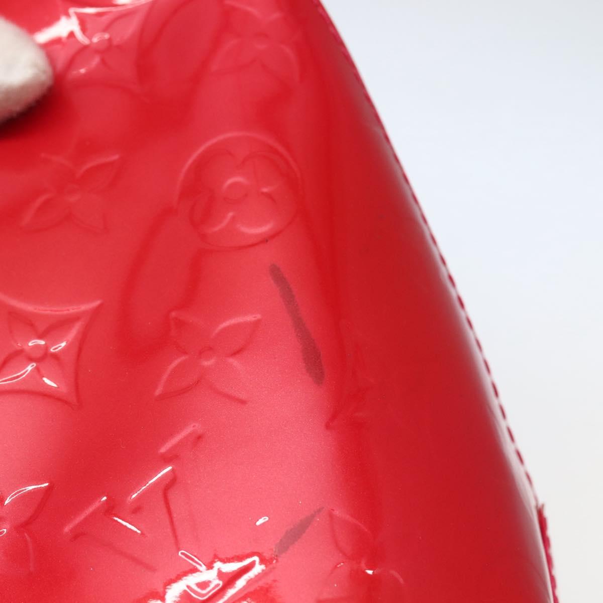 LOUIS VUITTON Monogram Vernis Bellevue PM Hand Bag Rose Pop M93669 Auth 143327