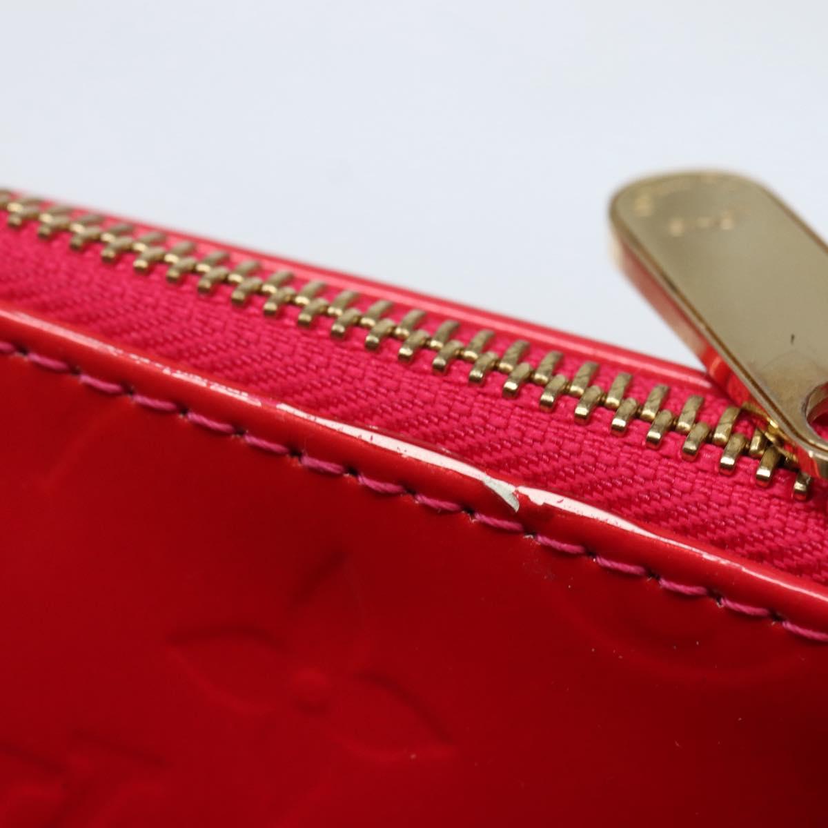 LOUIS VUITTON Monogram Vernis Bellevue PM Hand Bag Rose Pop M93669 Auth 143327