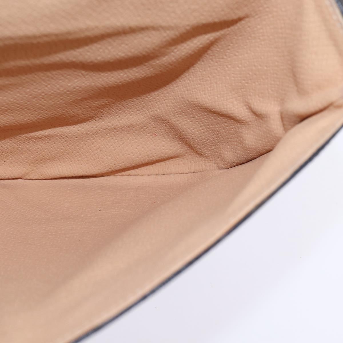 BALLY Shoulder Bag Leather Black Gold Auth 143332