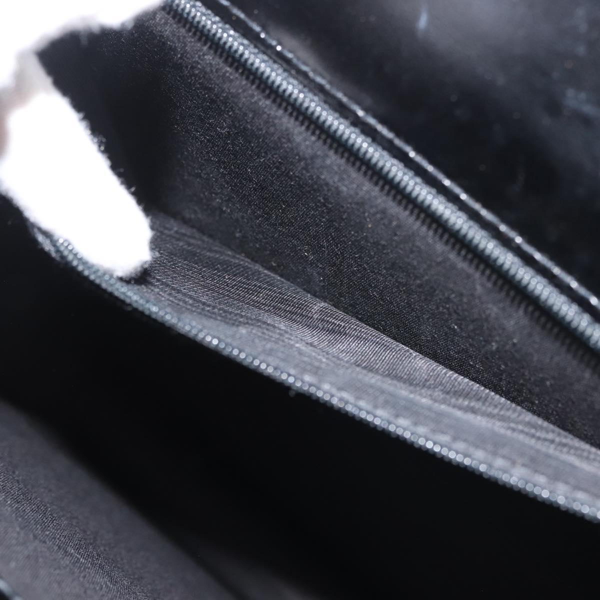 BALLY Shoulder Bag Leather Black Gold Auth 143333