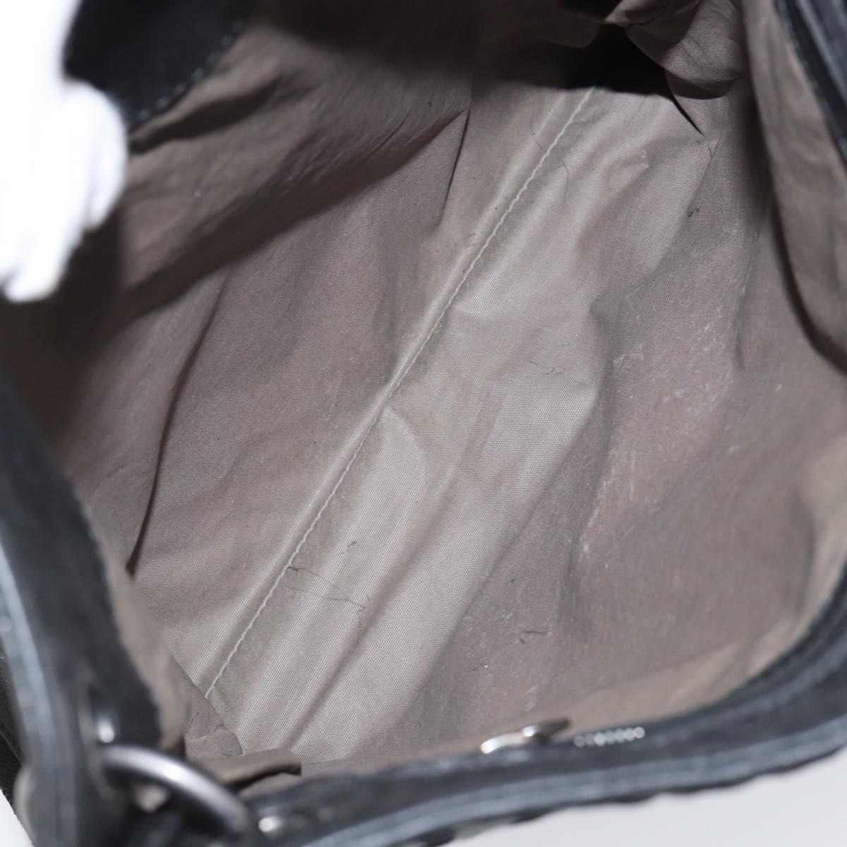 BOTTEGA VENETA INTRECCIATO Shoulder Bag Leather Black Auth 143339