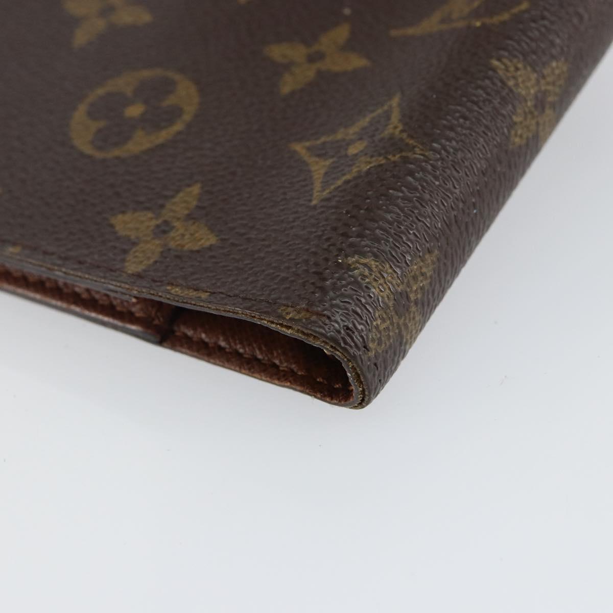 LOUIS VUITTON Monogram Agenda PM Day Planner Cover R20005 LV Auth 143360