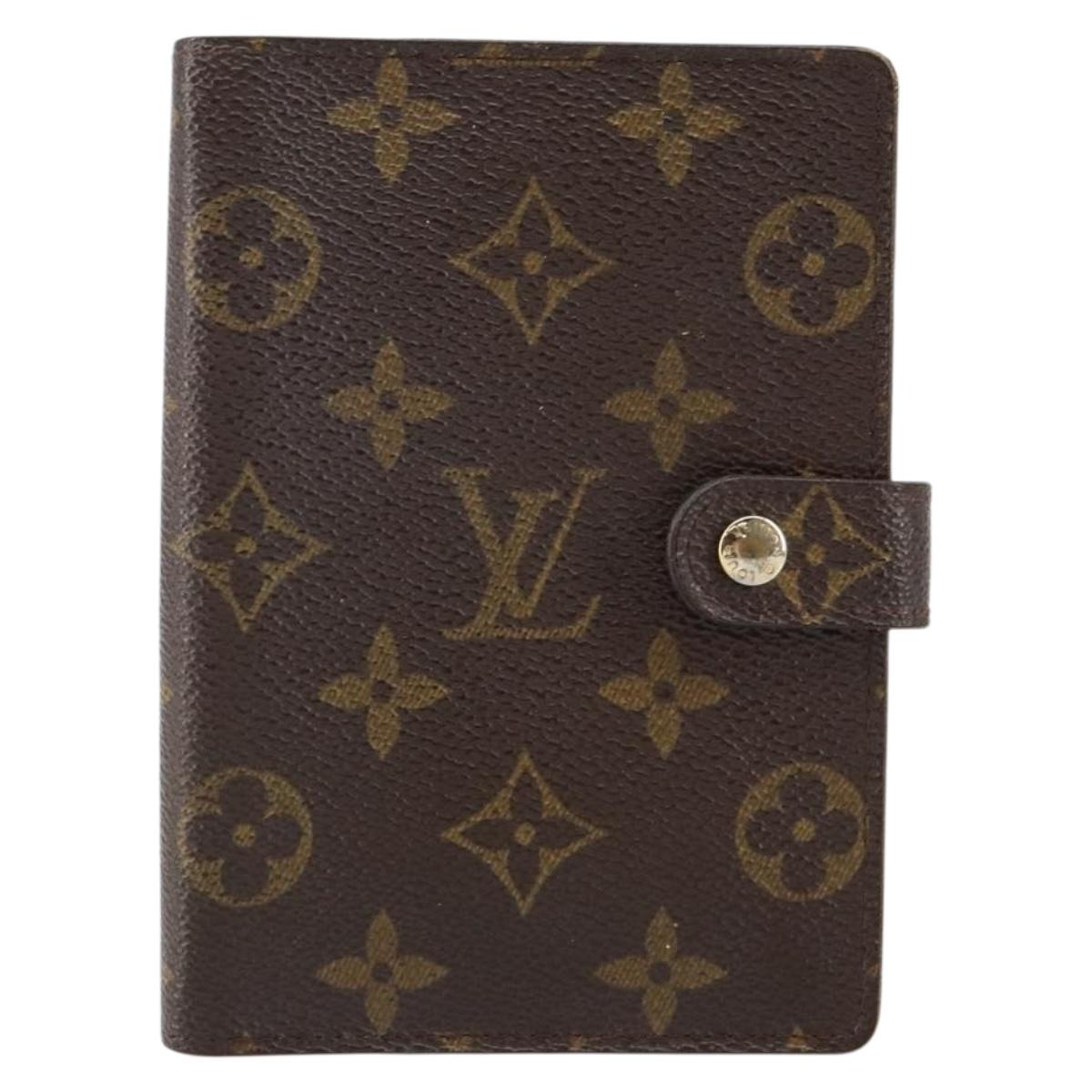 LOUIS VUITTON Monogram Agenda PM Day Planner Cover R20005 LV Auth 143360