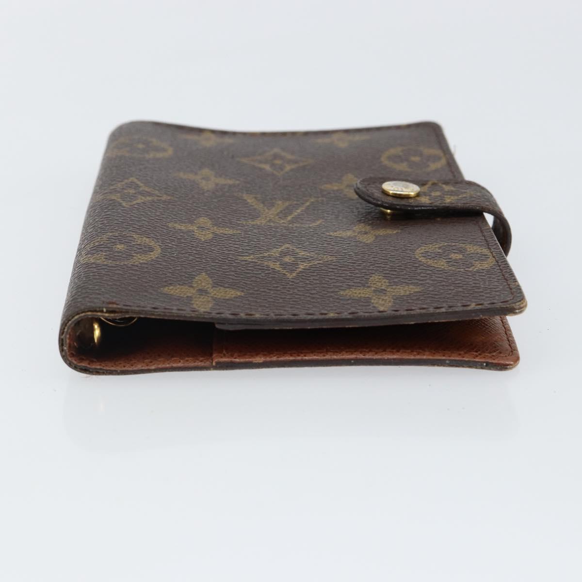 LOUIS VUITTON Monogram Agenda PM Day Planner Cover R20005 LV Auth 143360