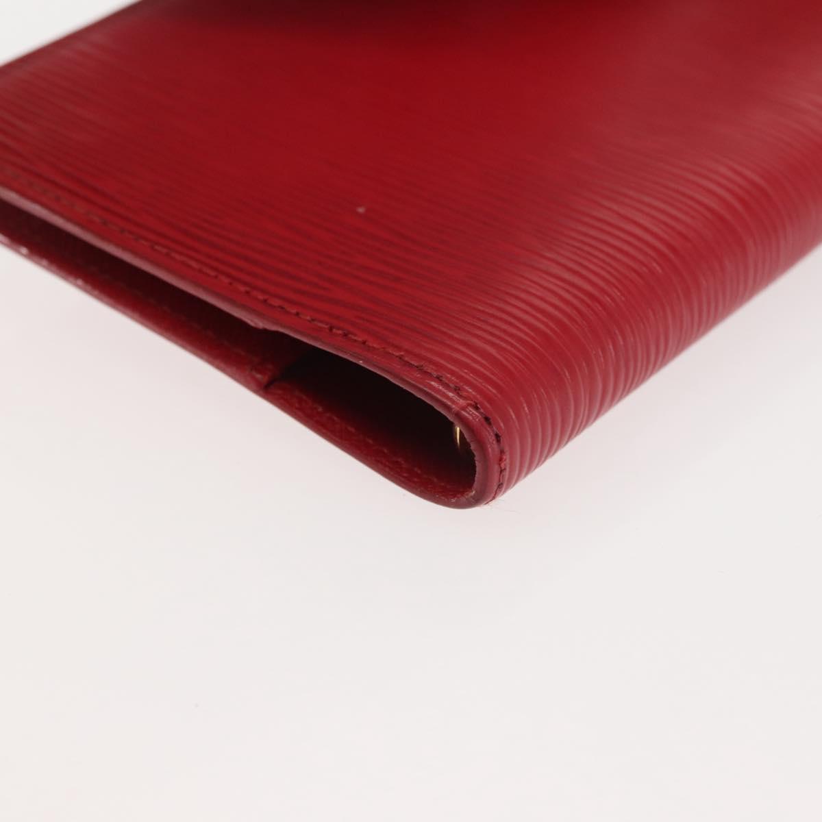 LOUIS VUITTON Epi Agenda PM Day Planner Cover Red R20057 LV Auth 143361