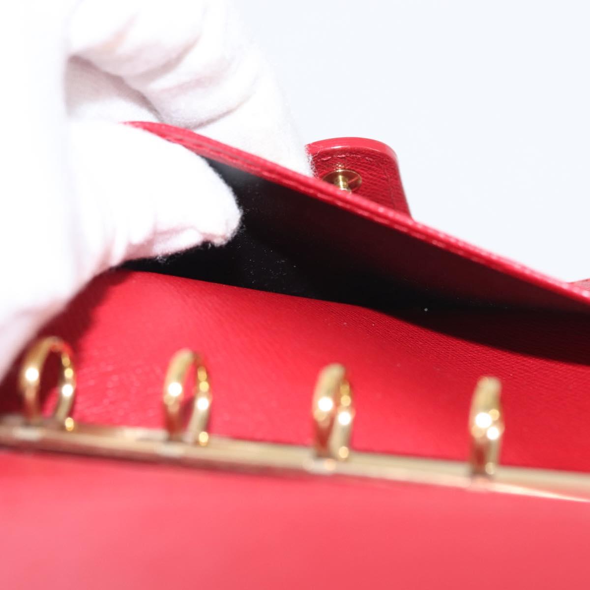 LOUIS VUITTON Epi Agenda PM Day Planner Cover Red R20057 LV Auth 143361