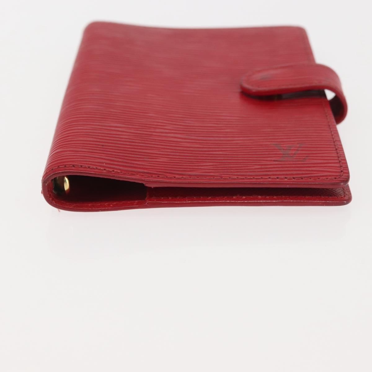 LOUIS VUITTON Epi Agenda PM Day Planner Cover Red R20057 LV Auth 143361