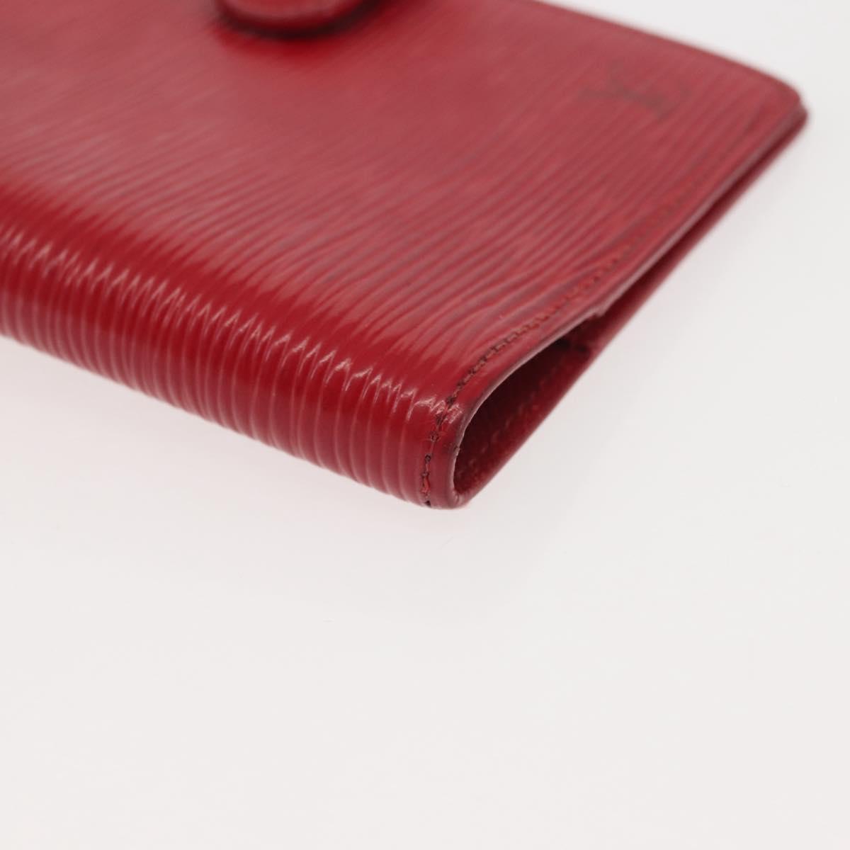 LOUIS VUITTON Epi Agenda PM Day Planner Cover Red R20057 LV Auth 143361