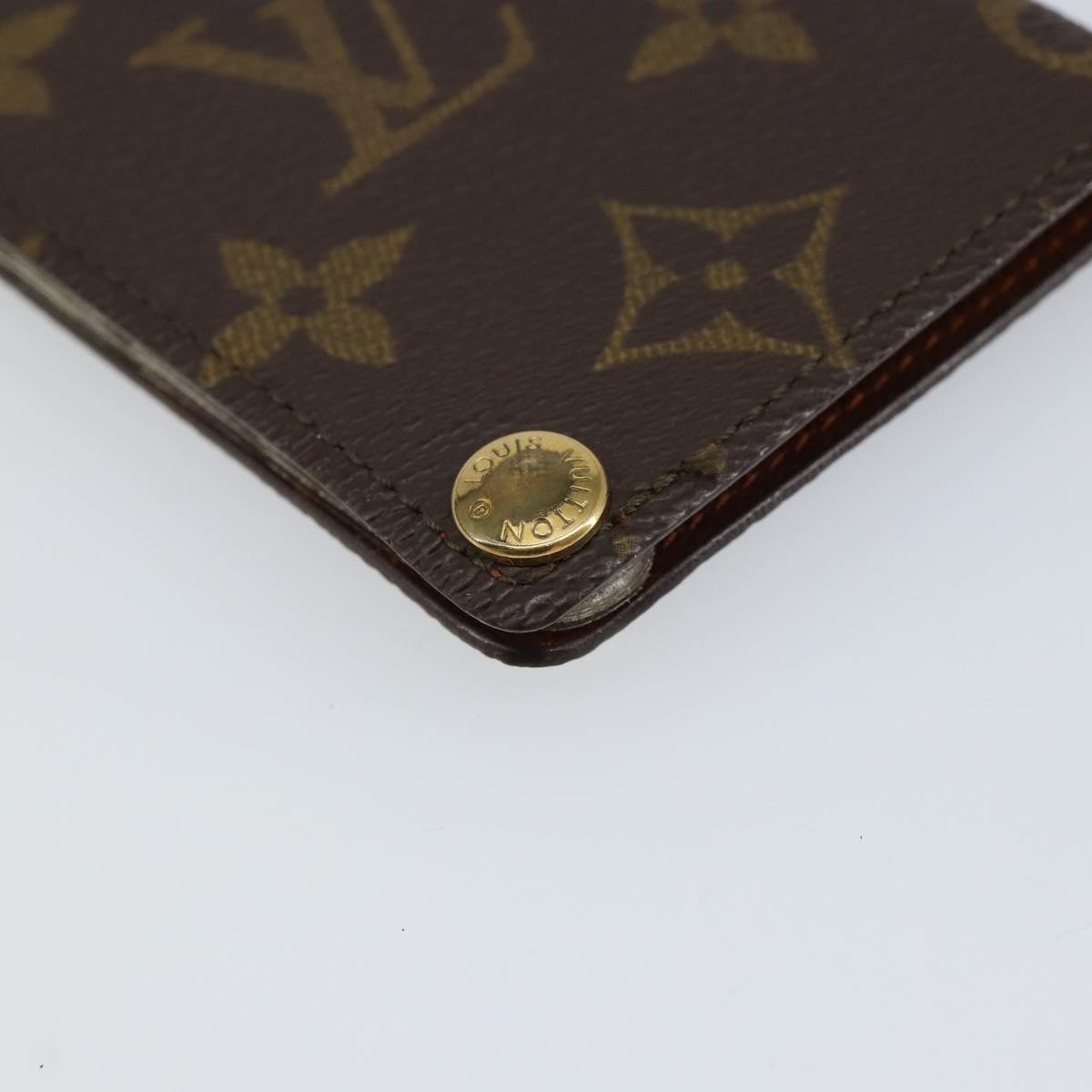 LOUIS VUITTON Monogram Porto Cartes Crdit Pression Card Case M60937 Auth 143363