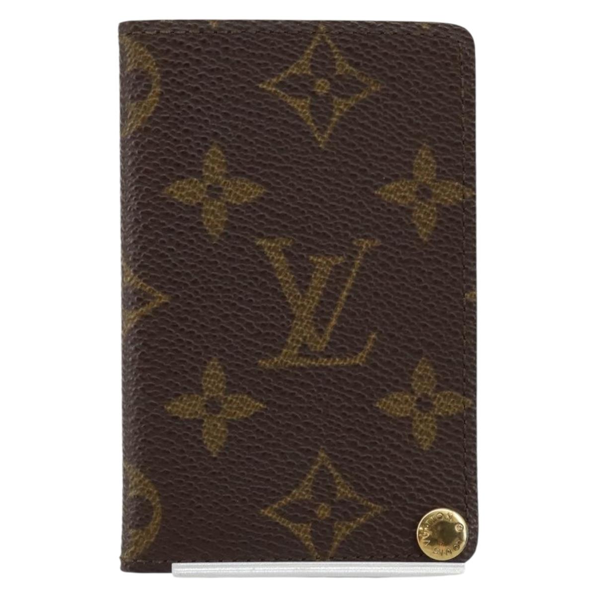 LOUIS VUITTON Monogram Porto Cartes Crdit Pression Card Case M60937 Auth 143363