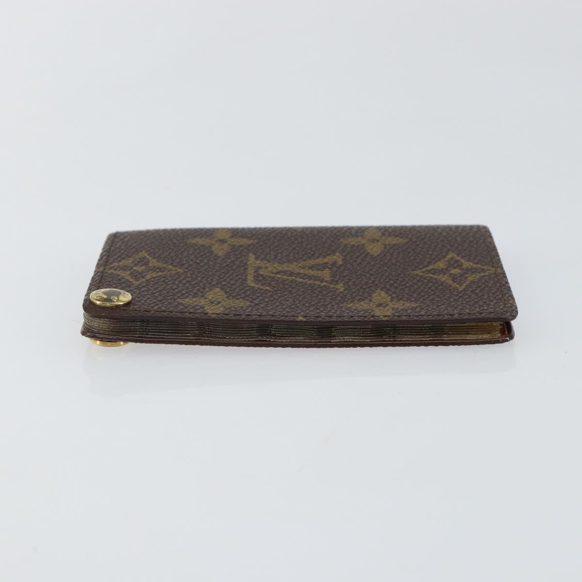 LOUIS VUITTON Monogram Porto Cartes Crdit Pression Card Case M60937 Auth 143363