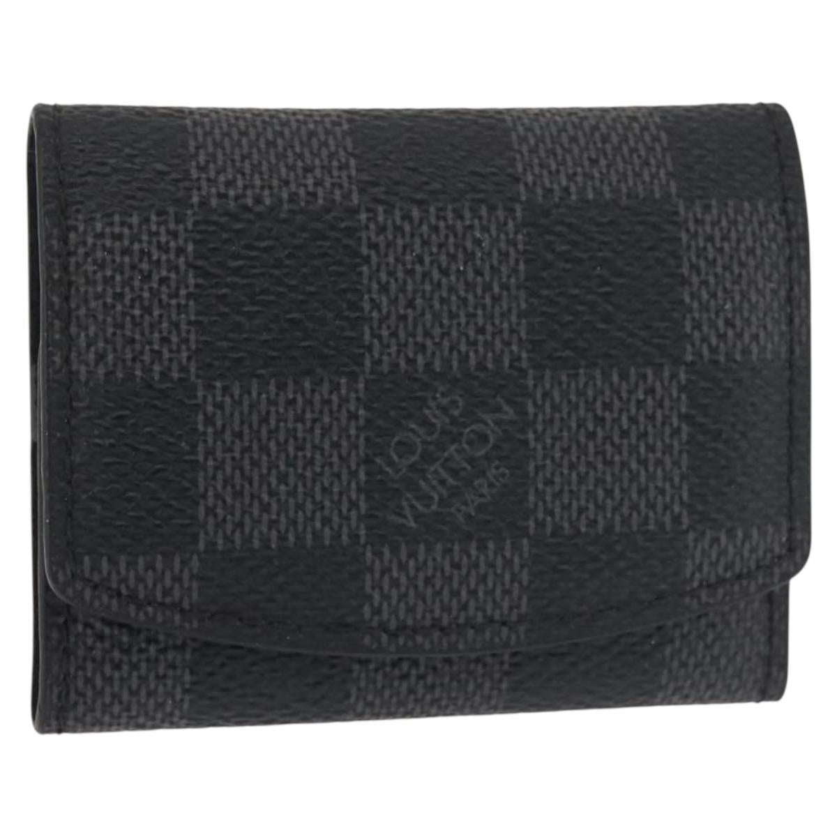 LOUIS VUITTON Damier Graphite Cuff Case LV Auth 143364