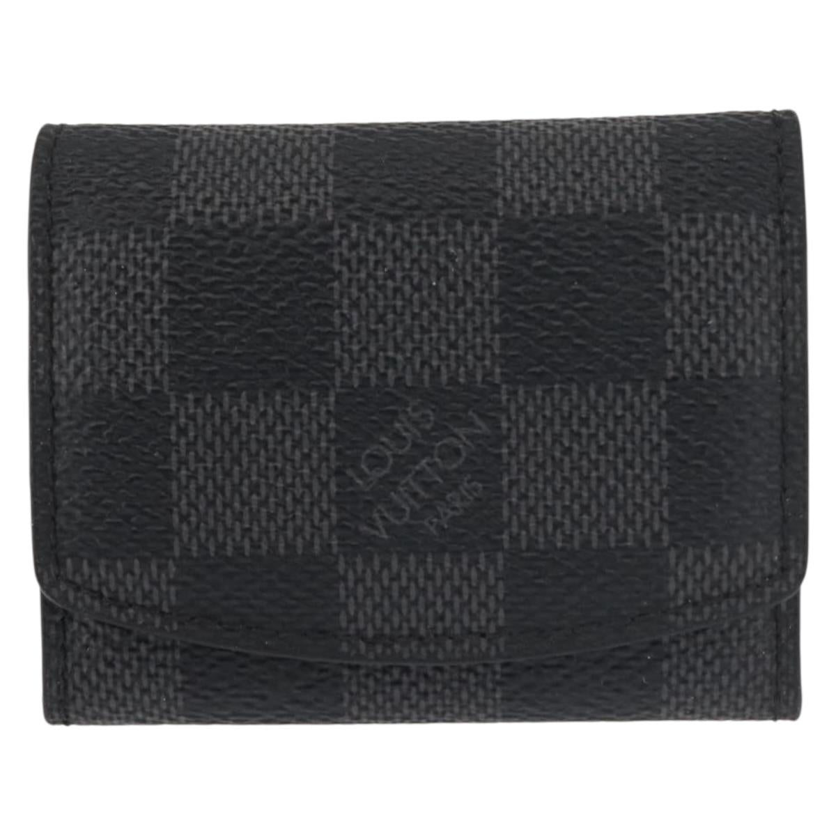 LOUIS VUITTON Damier Graphite Cuff Case LV Auth 143364