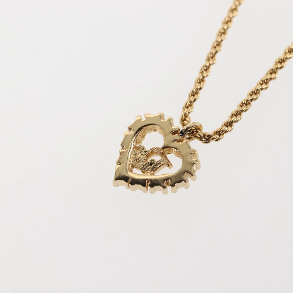 Christian Dior Necklace metal Gold Auth 143372