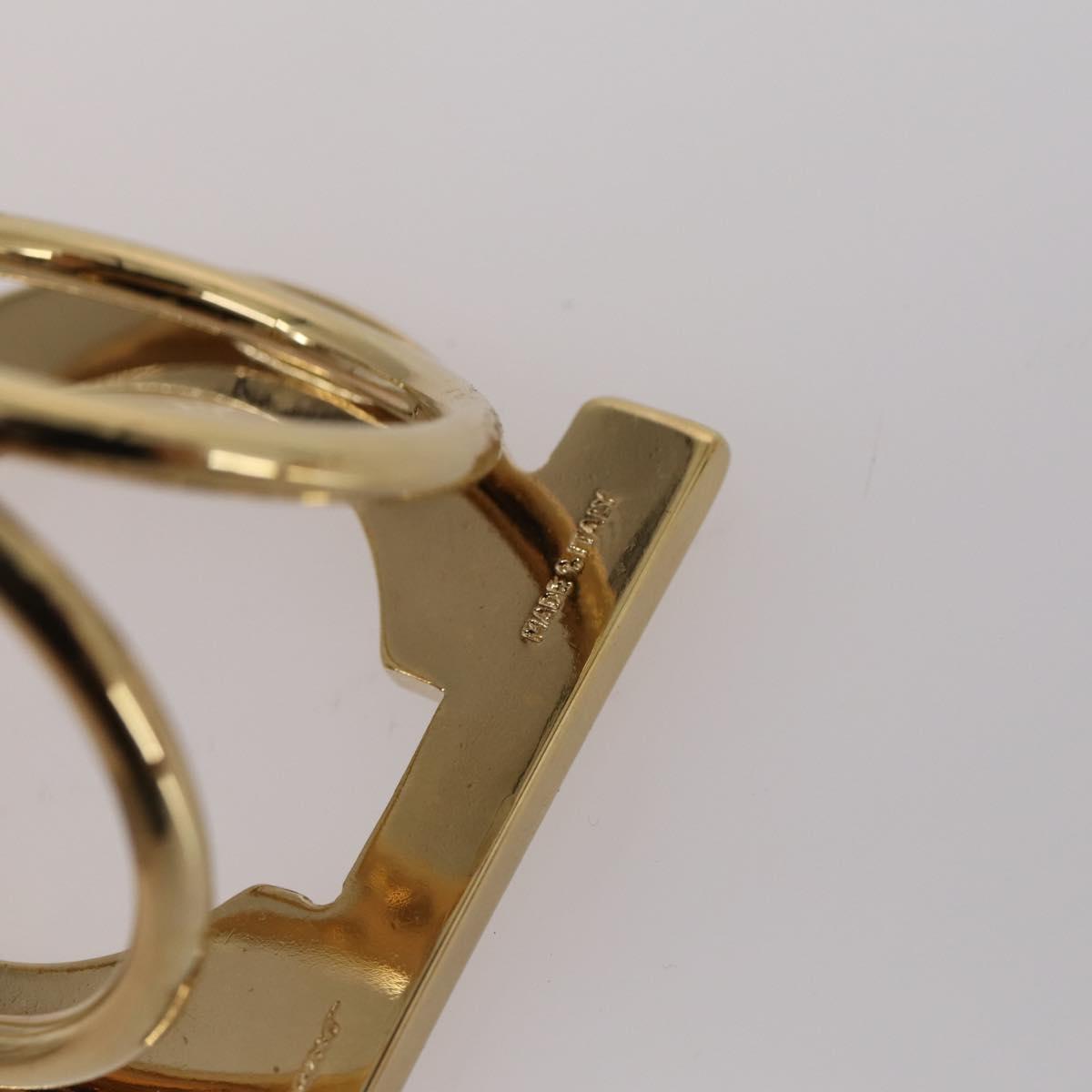 Salvatore Ferragamo Scarf Ring metal 4Set Gold Auth 143378