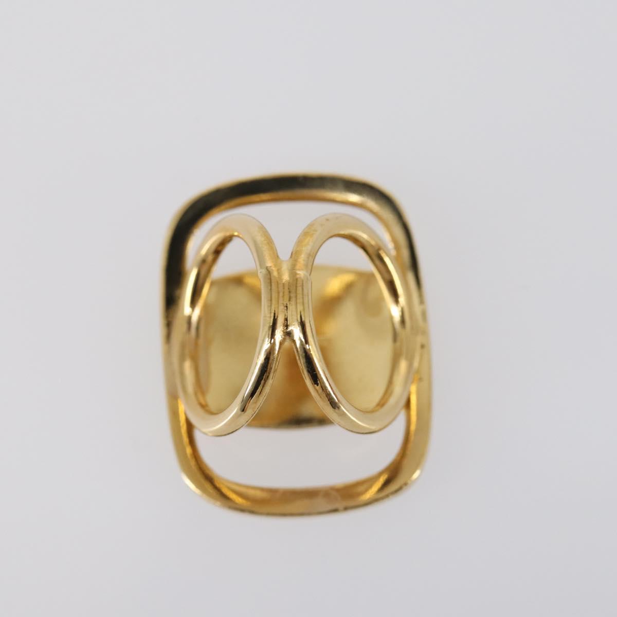 Salvatore Ferragamo Scarf Ring metal 4Set Gold Auth 143378