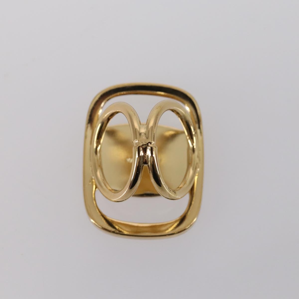 Salvatore Ferragamo Scarf Ring metal 4Set Gold Auth 143378