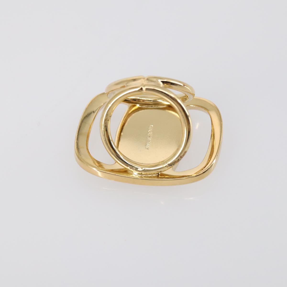 Salvatore Ferragamo Scarf Ring metal 4Set Gold Auth 143378