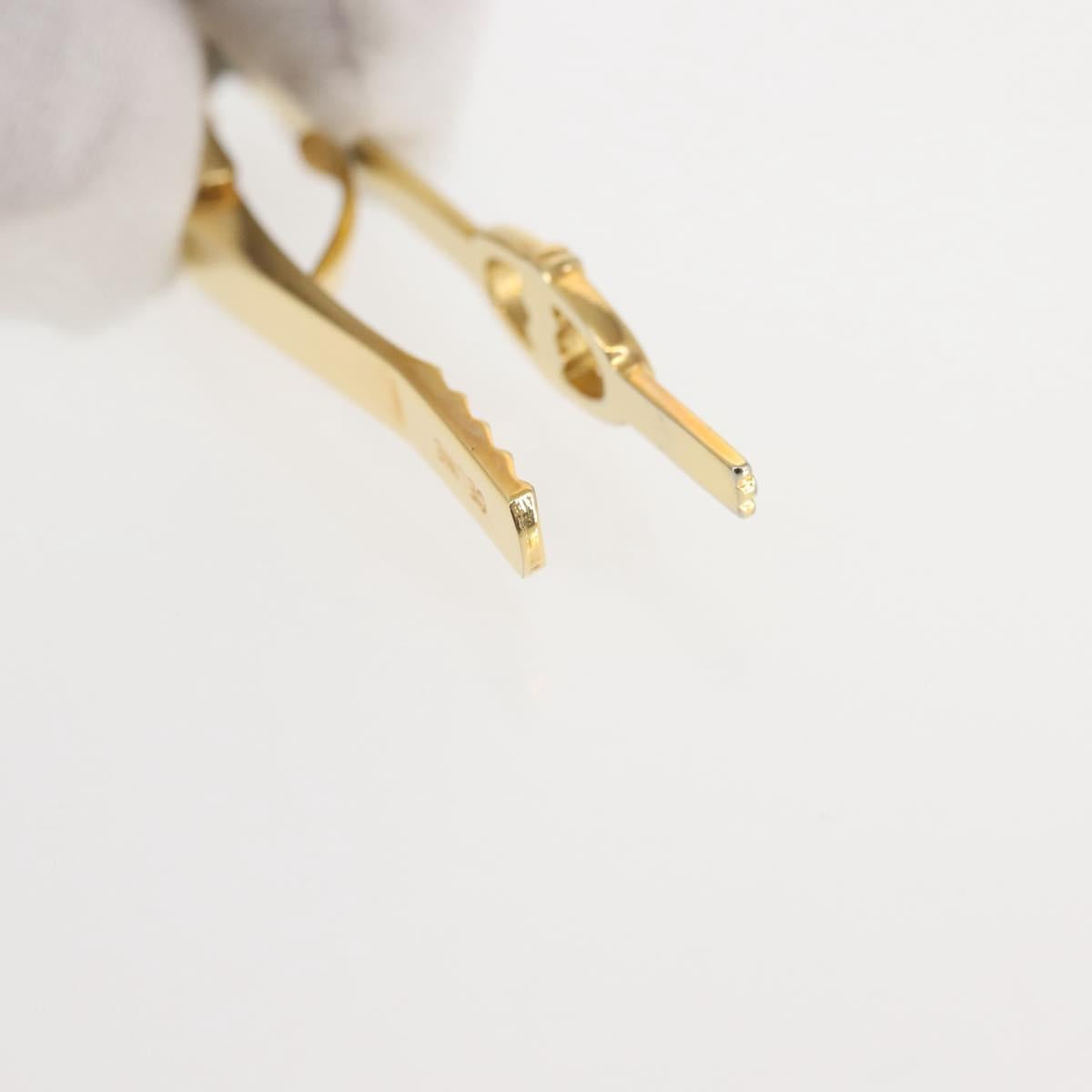 CELINE Accessory Case metal 2Set Gold Auth 143383