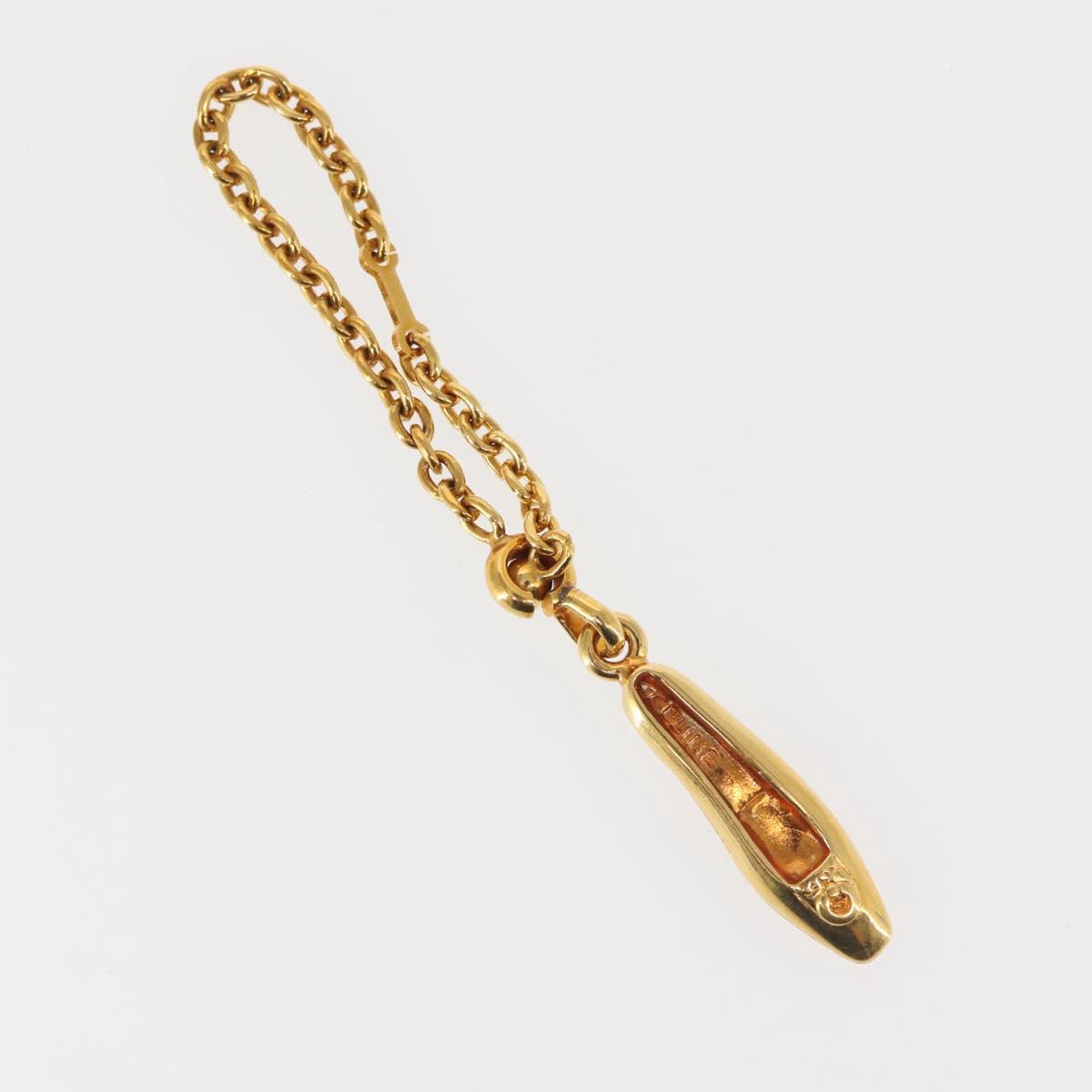 CELINE Accessory Case metal 2Set Gold Auth 143383